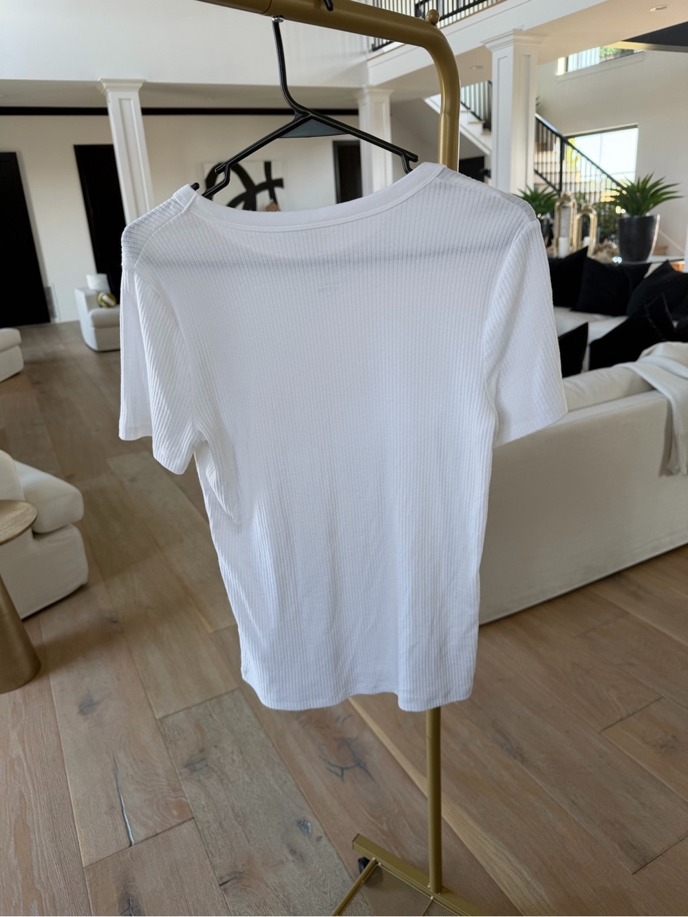 a new day White Ribbed Short Sleeve Crew Tee - Picture 2 of 3